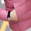 Female Warm Down Jacket Women's Light Down Jacket Short Slim Stand Collar Coat
