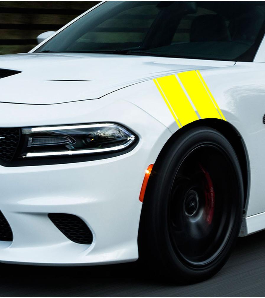 Premium Quality Hash Racing Stripe Decal For Car Truck Suv Fender Hood Bumper