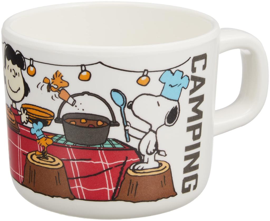 Onishi Ken Seihan PEANUTS Melamine Series Camping Bus Gift Cooking X 9 X Set, Red, 34.9 23.7cm (PE-2821)