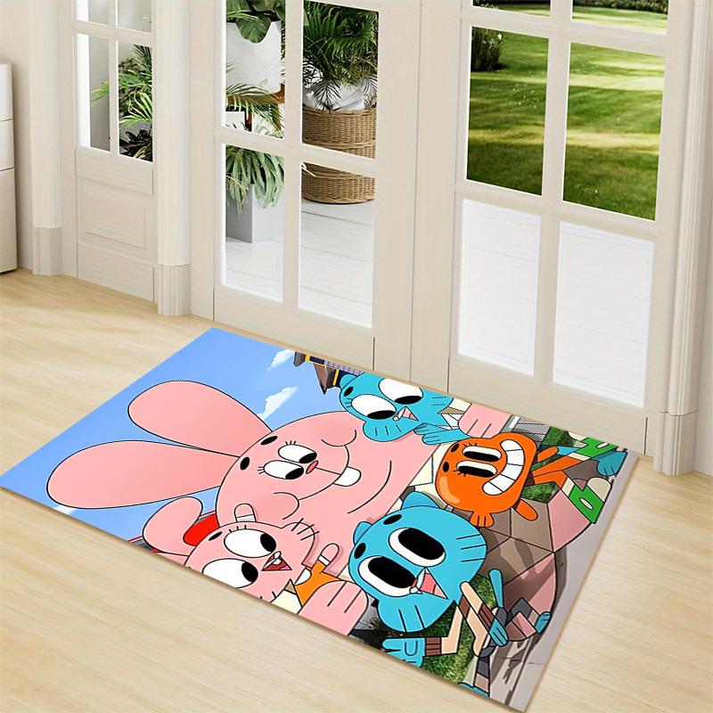 1Pc Bunny Friends Adventure Carpet Rug Customizable Soft Washable Antislip Home Living Room Sofa Mats Personalized Rug 0917291