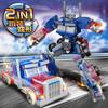 Large Megatron Optimus Prime Bumblebee Building Blocks Model - Children's Educational Toy