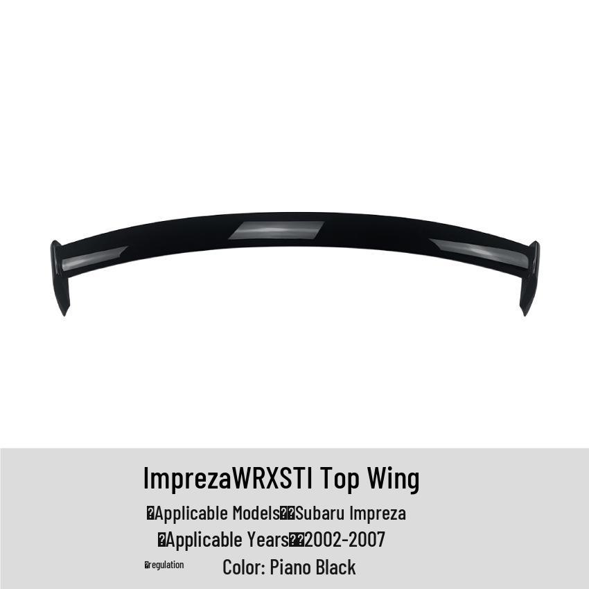 Спойлер на крышу и задний дефлектор для Subaru Impreza WRX STI 2002-07