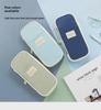 Double-Layer Macaron Composite Cloth Pencil Case with Large Capacity - Japanese & Korean Style, Multifunctional for Students