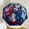 1PC Warner Tattoo Moon Umbrella-8-Rib Reinforced, Automatic Open, Lightweight-A96