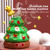 Christmas Tree Light Music Bubble Machine Children's Toy Rotating Light DIY Sticker 100ml