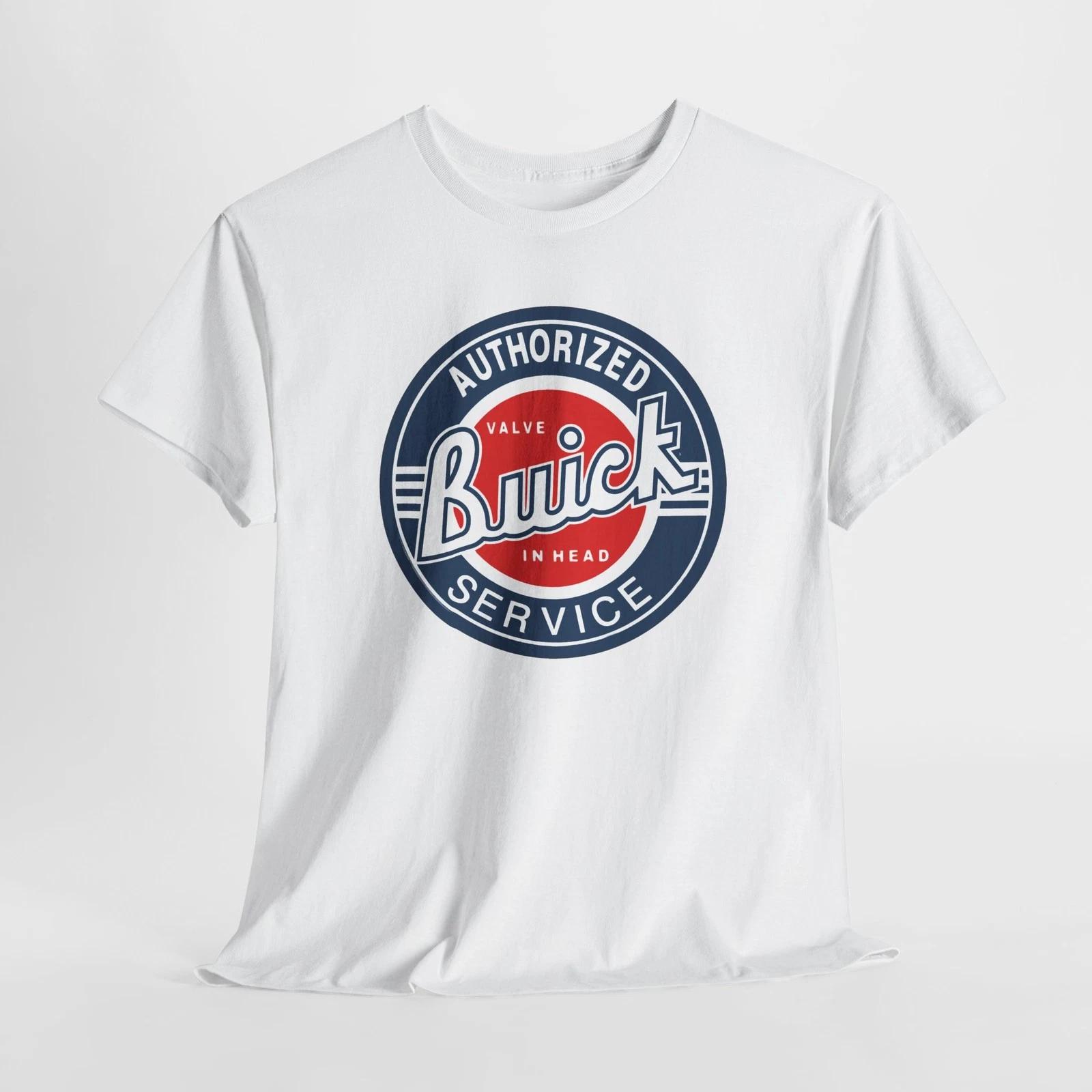 

Vintage Style Buick Authorized Service Tee Gilden Unisex Cotton Shirt GM Car Fan 2XL