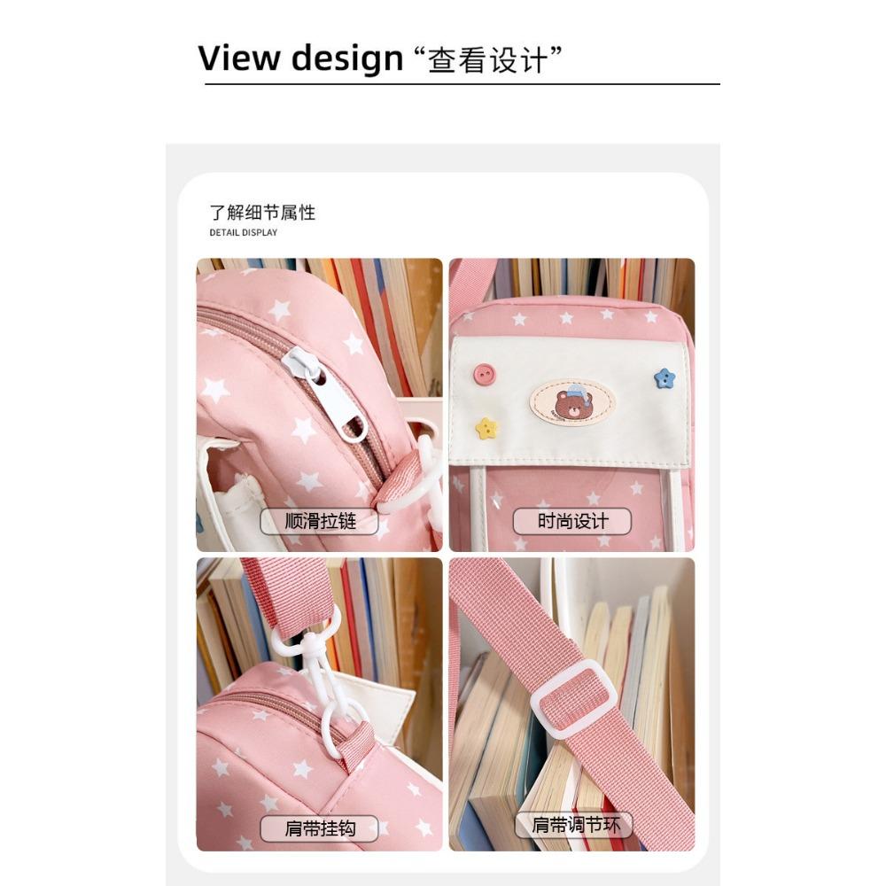 Neue Süße Damen Schultertasche Niedliche Kawaii Cartoon Ita Tasche Japanischer Stil Für Unterwegs Durchsichtige Umhängetasche Handytasche