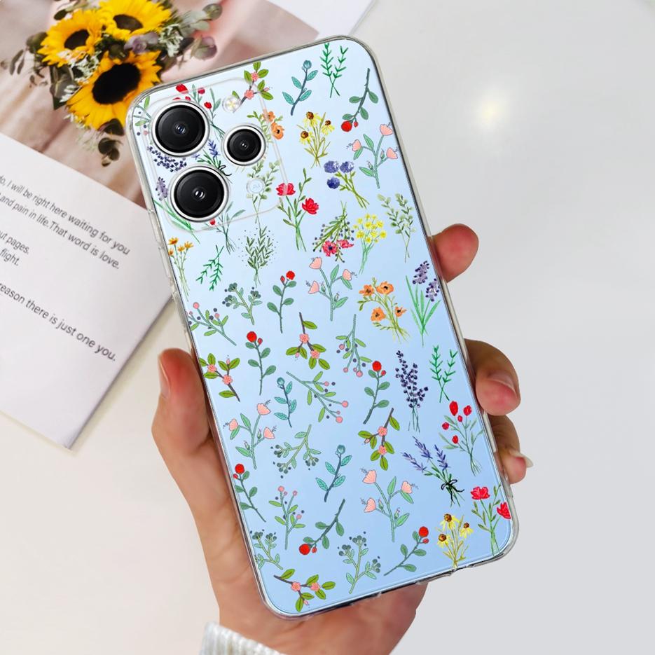 For Xiaomi Redmi 12 Case 2023 New Fashion Painted Cover Clear Silicone Phone Case For Xiaomi Redmi 12 Redmi12 Soft Fundas Bumper