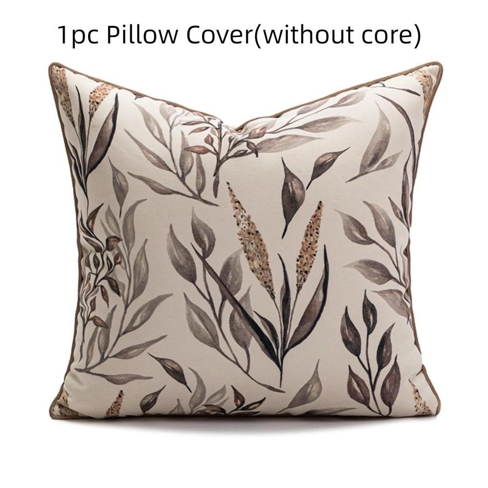Brown Coffee Pillow Covers Nordic Style Cushion Cover High-end Sofa Pillowcase  Bedroom