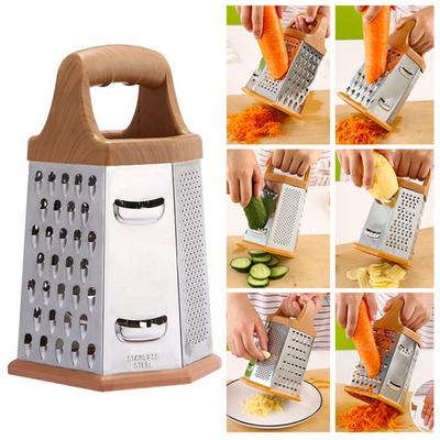Mașină de curățat legume cu mâner Tăiere uniformă Multifuncțională cu 6 părți în formă de turn Răzătoare pentru cartofi brânză Mașină de feliat legume Aprovizionare acasă