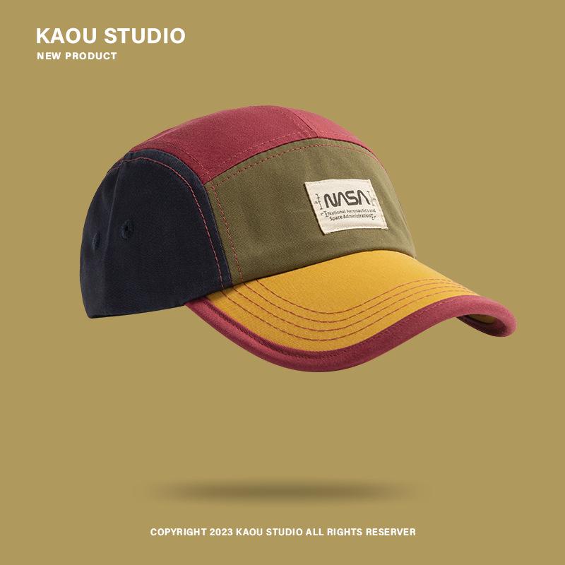 

Американский модный бренд, кепка из пяти частей, подходящая по цвету, детская уличная ретро-модная бейсболка, мужская летняя козырек adjustable