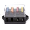 Car 4 Way Circuit Standard Ato Blade Fuse Box Block Holder 12V/24V+4 Way Fuse