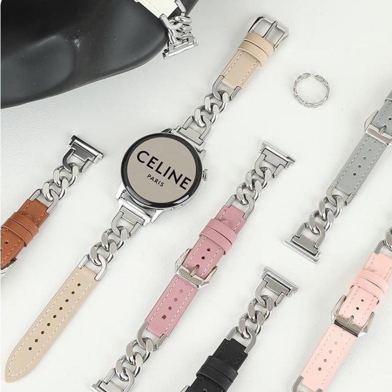 Denim & Leather Spliced Strap for Huawei GT6, GT5 Pro, GT4 & Xiaomi 89