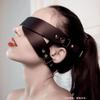 Sexy Maske für Gesicht Frauen PU Leder Goth Harness Cosplay Anime Augenmaske Maskerade Party Festival Halloween Kostüm Spaß Requisite