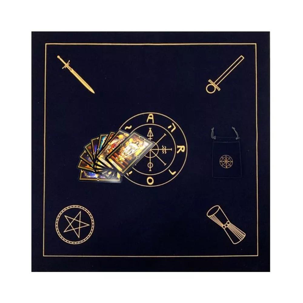 Podložka na tarotové karty Oltář Tarotové látky Tarotové ubrusy Sametová astrologie Tarot Tarot Věštění desková hra Tarotové karty Ubrus Oracle Card Pad
