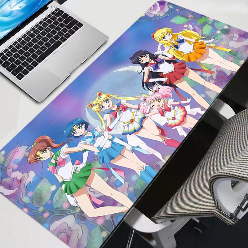 Mouse Pad SSailor Moon Kawaii Computer Keyboard Pad Carpet Large Gaming Accessories Hd Print Mousepad Xxl Gamer Desk Mat Table