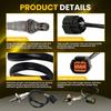 2X Oxygen Sensor Up&Downstream For Subaru 14-17 Forester/WRX 2.0L Turbocharge H4