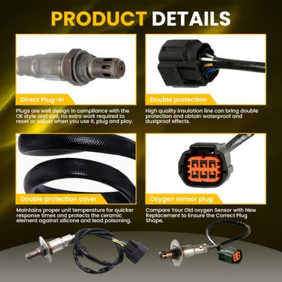 2X Oxygen Sensor Up&Downstream For Subaru 14-17 Forester/WRX 2.0L Turbocharge H4