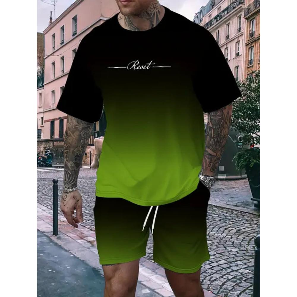 Casual Loose Sports Suit Fashionable Men's Versatile Short-sleeved Shorts Breathable Suit Comfortable Unisex Sports Clothing