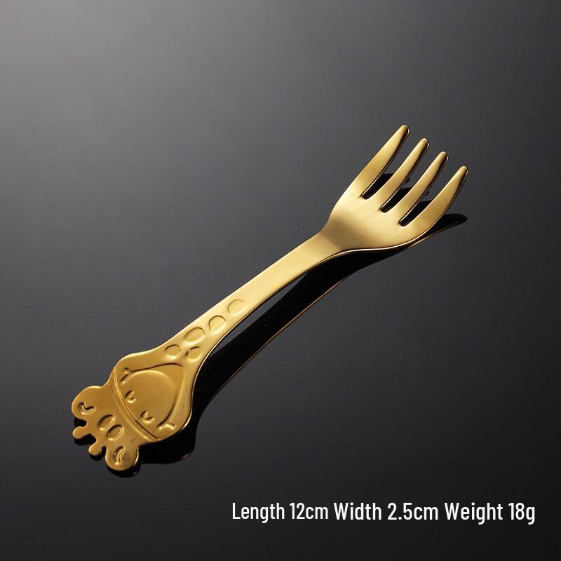 Qianxing Kids  304 Stainless Steel Cartoon Deer Eating Fork