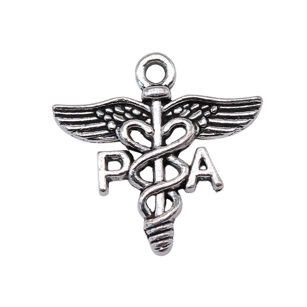 Cobra Snake Charms Antique Bronze Silver Pendants For DIY Bracelet Necklace Jewelry
