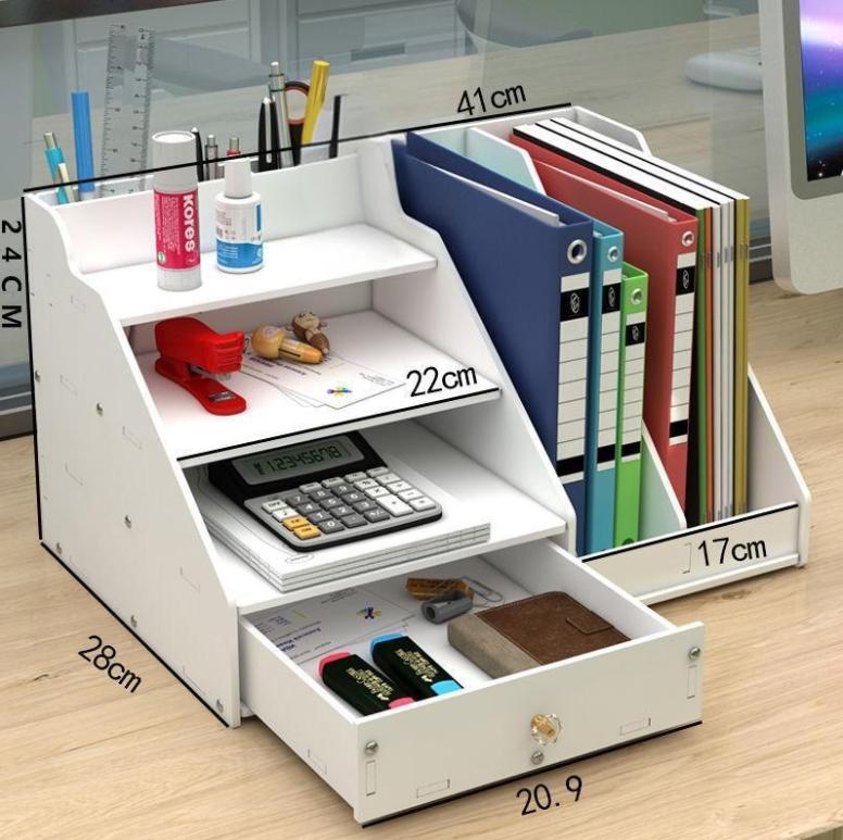 Stojak na biurko na papier A4 Organizer z szufladami na dokumenty Wielowarstwowe oszczędzające miejsce przechowywanie na biurko, organizer na artykuły biurowe