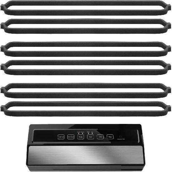 Прокладка для запайщика продуктов для машины для вакуумной запайки, Резиновая прокладка для сохранения свежести, Совместимая с сериями GERYON E2900/E2901, Вакуумные машины Запайка верхней и