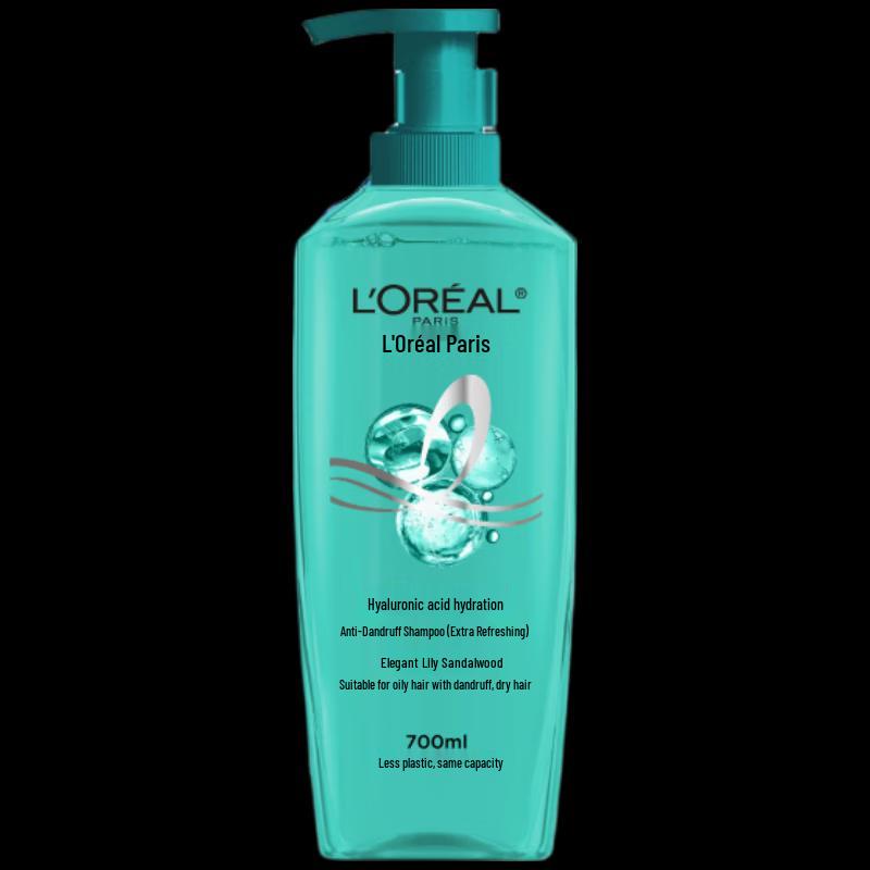 Набор шампуней L Oréal с гиалуроновой кислотой, освежающий, против перхоти