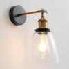 Vintage Glass Wall Lamp for Bar, Coffee Shop, Library, Restaurant, or Bedroom