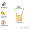 Stainless Steel Saint Benedict Necklace Square Pendant Women's Gold Plated Geometric Necklaces,Holy Jewelry Gift
