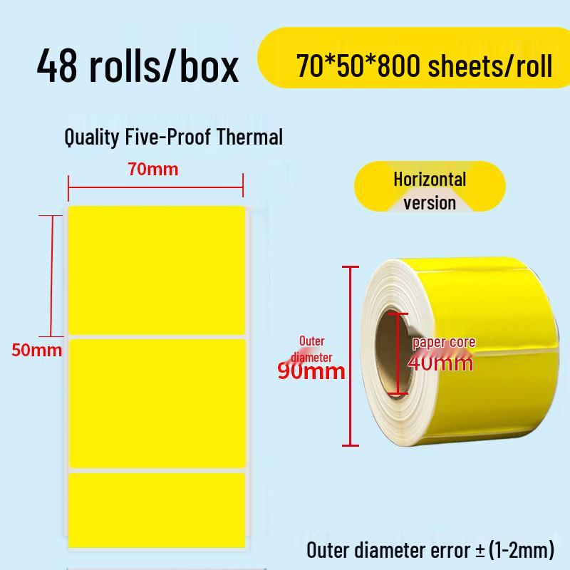 Durable Self-Adhesive Thermal Paper Barcode Labels for Printing 