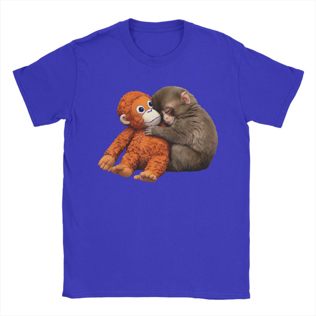 Men Punch Monkey Funny Animal T Shirt 100 Cotton Clothes Leisure Short Sleeve Crewneck Tee Shirt Gift Idea TShirts