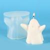 Epoxy Resin Ghost Candle Mold 3D Ghost Mould Ornaments Ghost Silicone Mold  Home Decoration