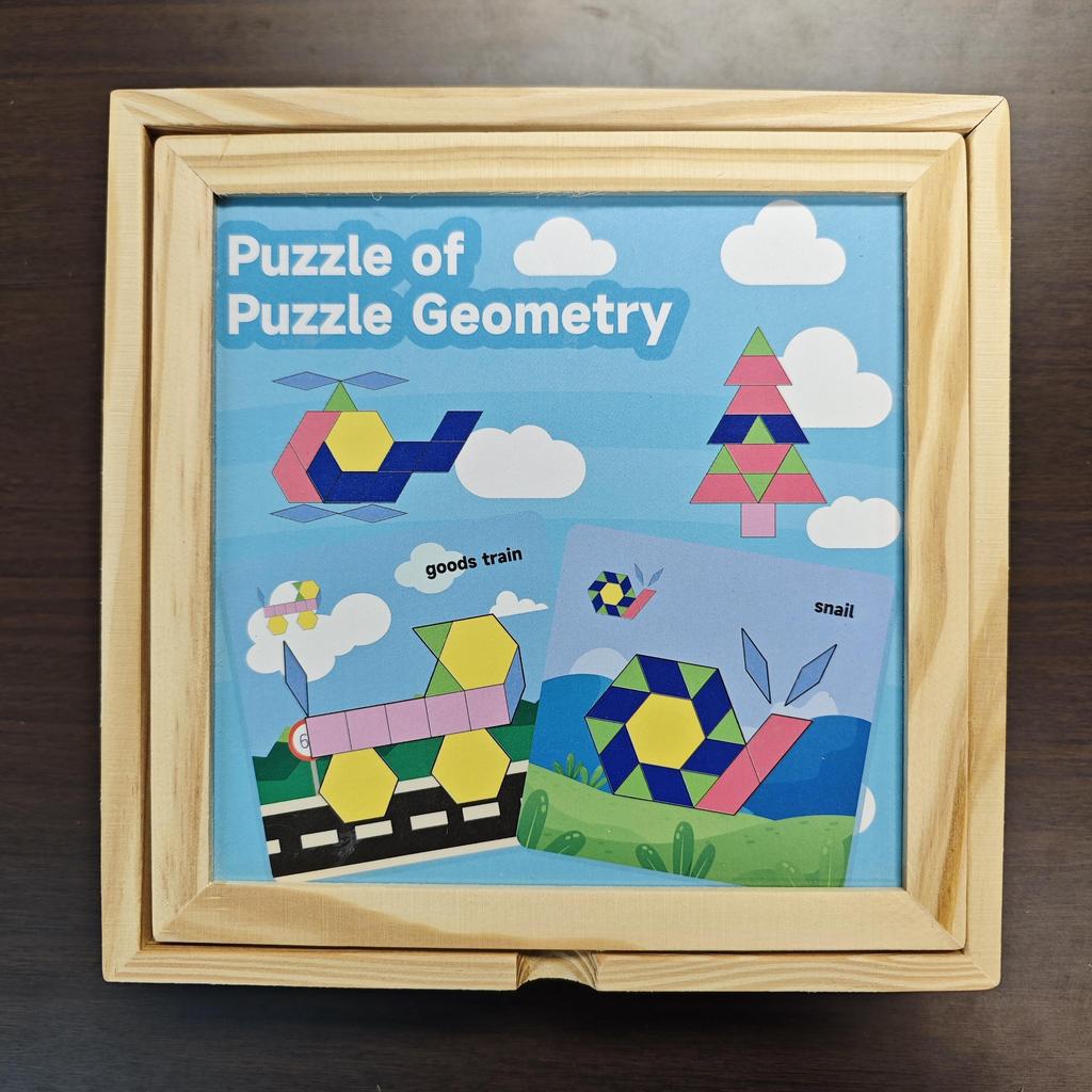 Magnetic Tangram Creative Puzzle, Versatile Puzzle Blocks, Puzzle Based on Card Patterns, Building, Cars, People and Other Creative Theme Patterns