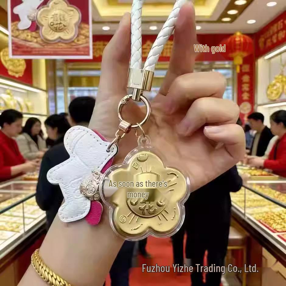 Year of the Horse 999 Pure Gold Keyring & Phone Lanyard Pendant