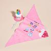 1 Set Pet Hat Neckerchief Letter Printing Eye-catching Pet Dogs Hat Bib Birthday Costume Pet Supplies