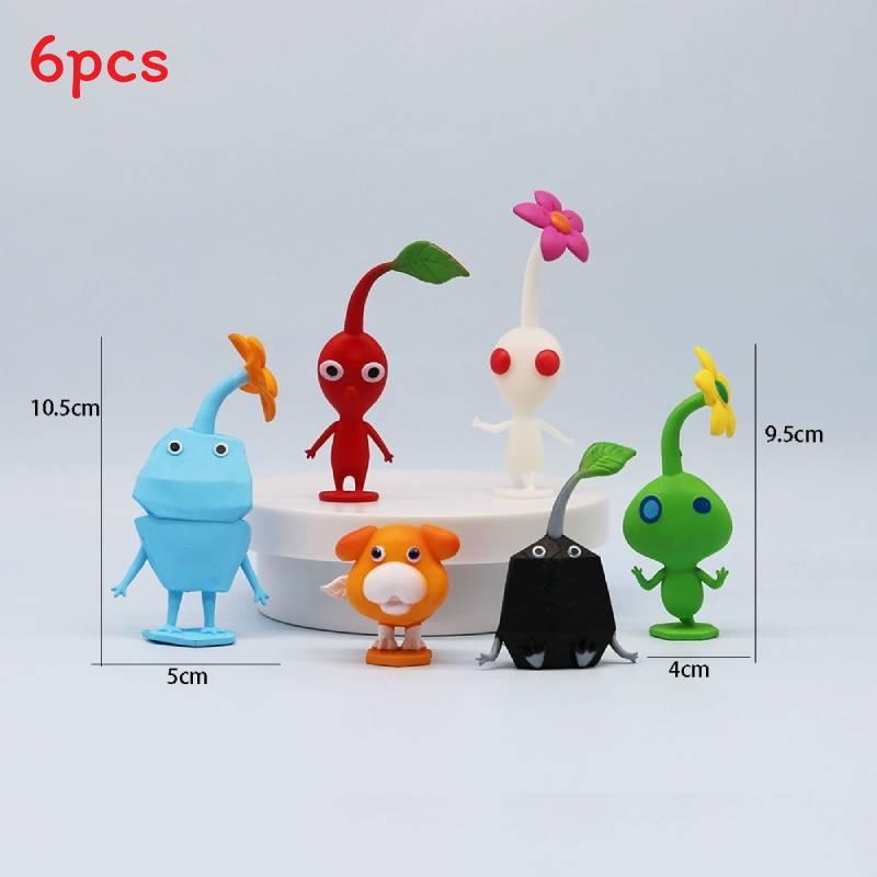 Pikmin Verzamelfiguren Set van PVC voor Gamefans Met Displaystandaard