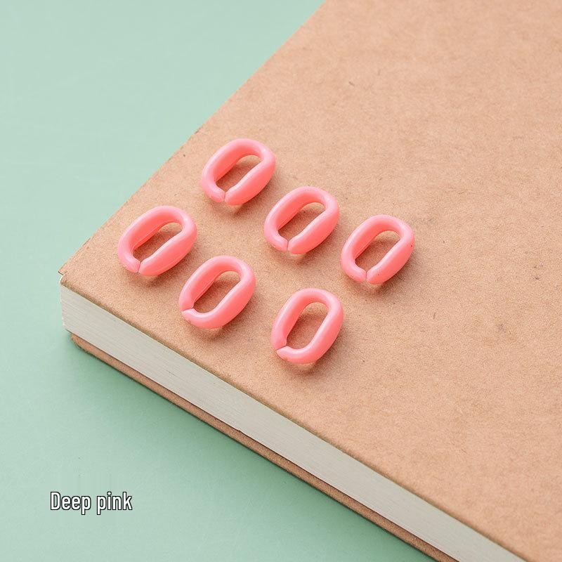 Macaron Color Acrylic DIY Buckle Chain Assembled Candy-Colored Plastic Accessories