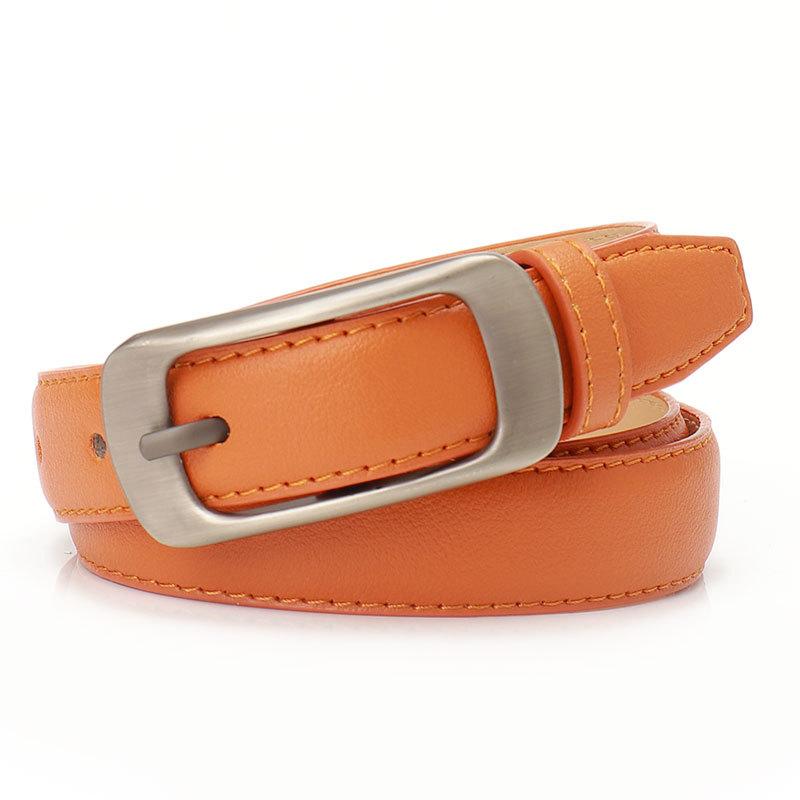 New Simple Casual Pin Buckle Women's Belt Versatile Suit Jeans Belt High-end Sense Men's and Lesbian Belt Women