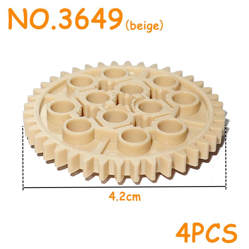 MOC Parts Gear Bulk Block Bricks 3649 3648 3647 10928 32498 32269 32270 32198 6589 4019 94925 3650 46372 Technical Brick Playset