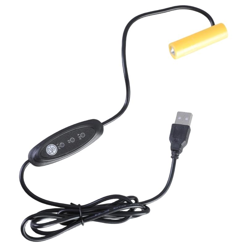 Battery Elimination Cable USB 5V To 3/4.5/1.5V Power Supply Adapter Cord Wire for LED Light Compatibility 1-3pcs 1.5V AA