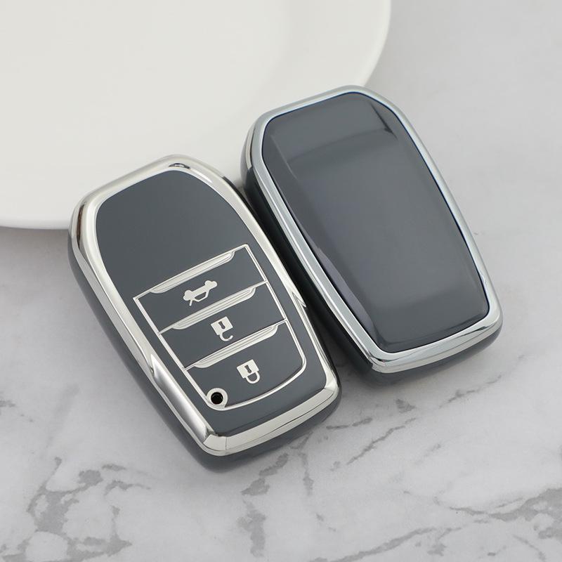 Silver Edge Car Key Shell for Toyota Alphard/Vellfire (Button 23456)