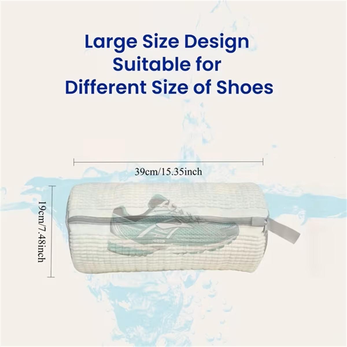 Machine Shoe Washing Bag Stain-Free Cleaning Drying Bag Washing Machine Soft Fiber Shoe Bag Reusable Shoe Cleaning Bag