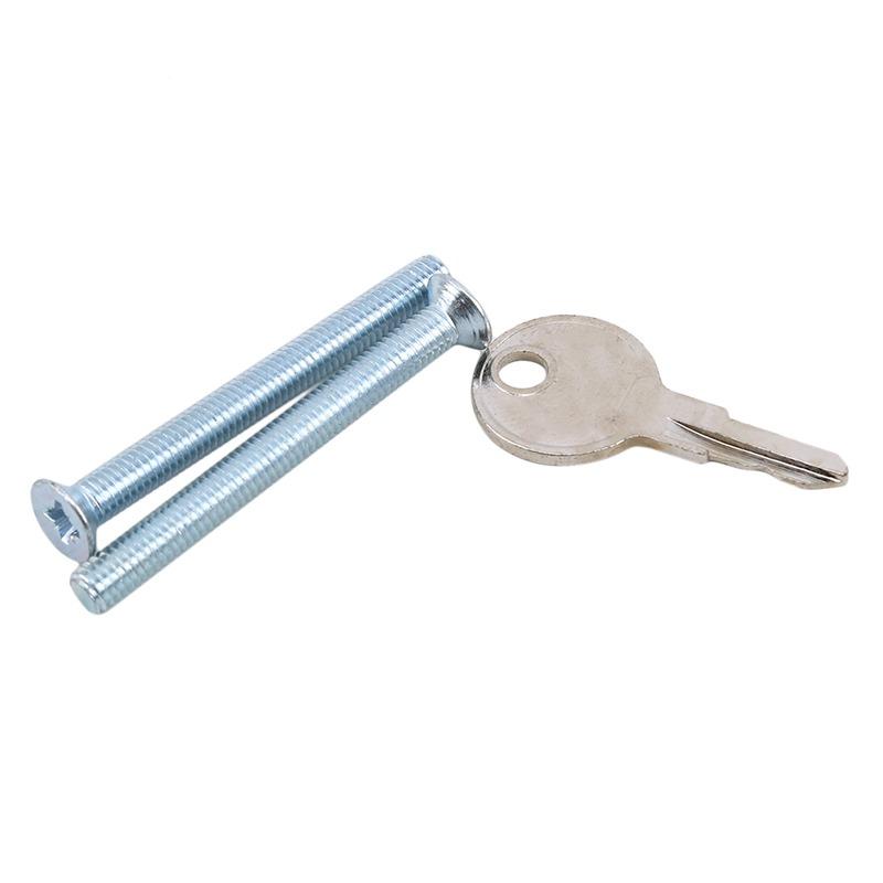 White Aluminum Alloy Window Handle With Locks Universal Door Handle Key Locking For Kid Security Door Lock Tools Random Screw