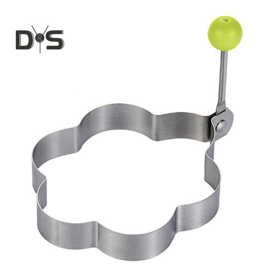 

Практичная форма для яиц с защитой от ожогов, полезный инструмент для жарения яиц в форме сердца из нержавеющей стали Little Flowe