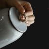 Ceramic Tea Caddies Coarse Pottery Moisture-proof Canisters Sealed Can Storage Tank Food Container