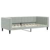VidaXL Daybed with Mattress Light Grey 90x190 Cm Velvet 3196680
