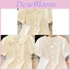 French Embroidery Lace Doll Collar Shirt For Women Summer Elegant And Youthful