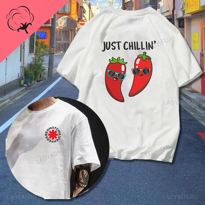 

RHCP Rock Band Red Hot Chili Pepperss Man T Shirt Personality Fashion Cotton Men Women T-Shirt Rock Band Classic Shirts Tops 4XL