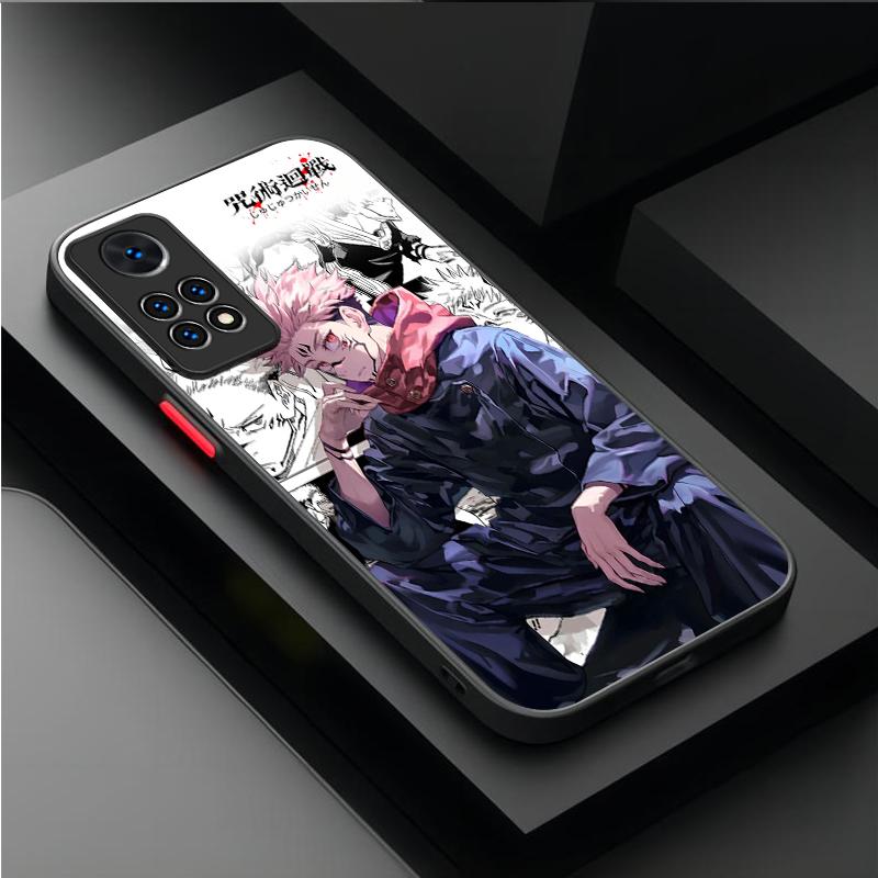 Anime Jujutsu Kaisen Case For Xiaomi Redmi Note 14 13 12 11 Pro Plus 5G 12S 11S 10S 10 9 Redmi 14C 13C 12C 12 4G A3 A3X Etui